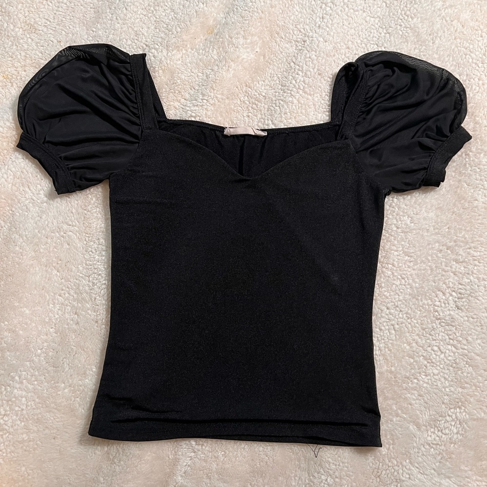 Mezzanine Black Crop Top S